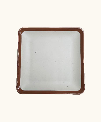 Square Heavy Double Colour Platter