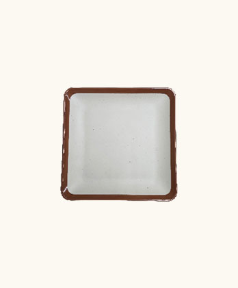Square Heavy Double Colour Platter